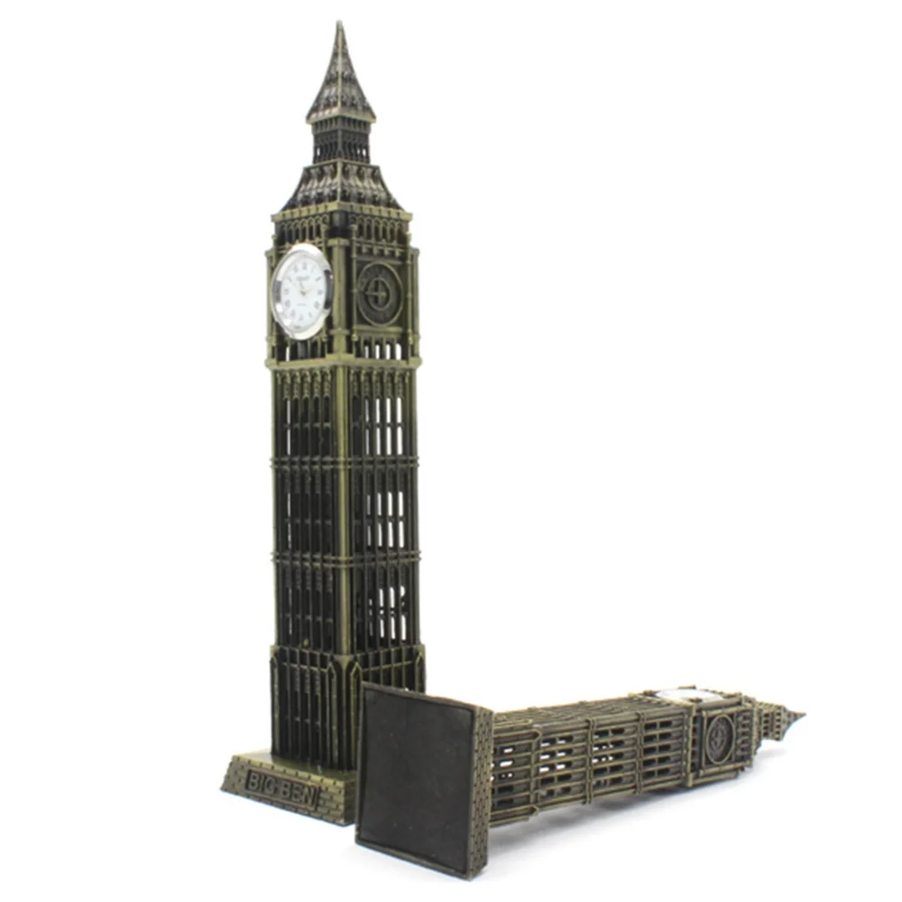 London Big Ben Tower modello statua artigianato ornamenti retrò europei accessori per la decorazione della tavola di casa souvenir turistici regalo