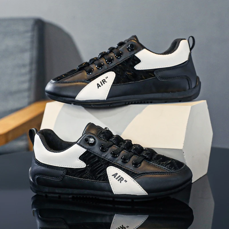 

Fashion Children Shoes Boys Sneaker Printed Autumn Leather Luxury Kid Casual Sneaker Sports Tennis Shoes for Boy 6 To 10 Years