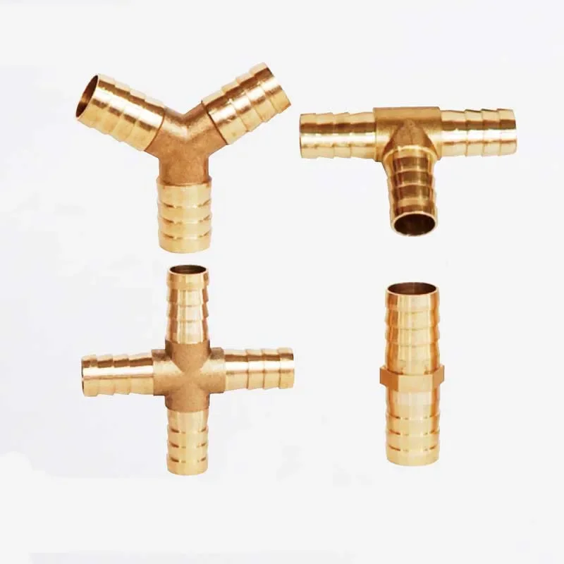 3mm-25mm Brass Splicer Pipe Fitting Connector Hose Bar Gas Copper Barbed Coupler Connector Joint Coupler Adapter Tube Fittings