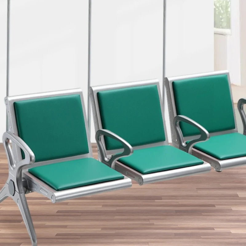 

Infusion chair Medical clinic with three-person row Airport stainless steel long hospital waiting chair Public