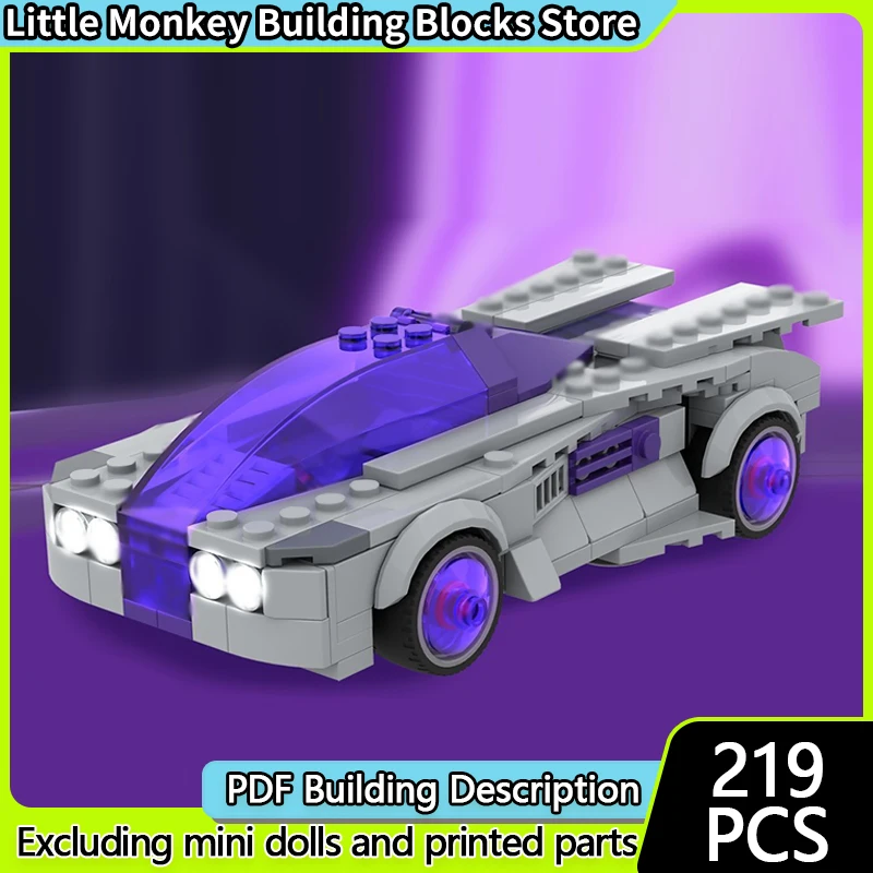Popular Game Model MOC Building Bricks Reconnaissance-Type Racing Car Modular Technology Children Holiday Gift Assemble Toy Suit