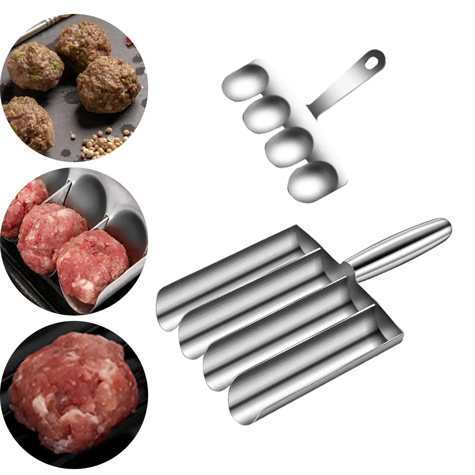 Kitchen Meatball Maker Home Cooking Tool Cookware Portable Meat Baller Spoon
