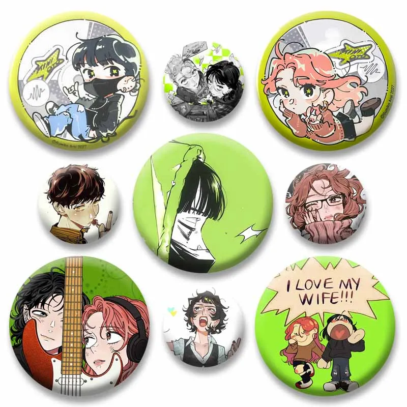 The Guy She Was Interested in Wasn't A Guy At All Anime Button Pin Mitsuki Oosawa Aya Cartoon Brooch Otaku Culture Jewelry Badge