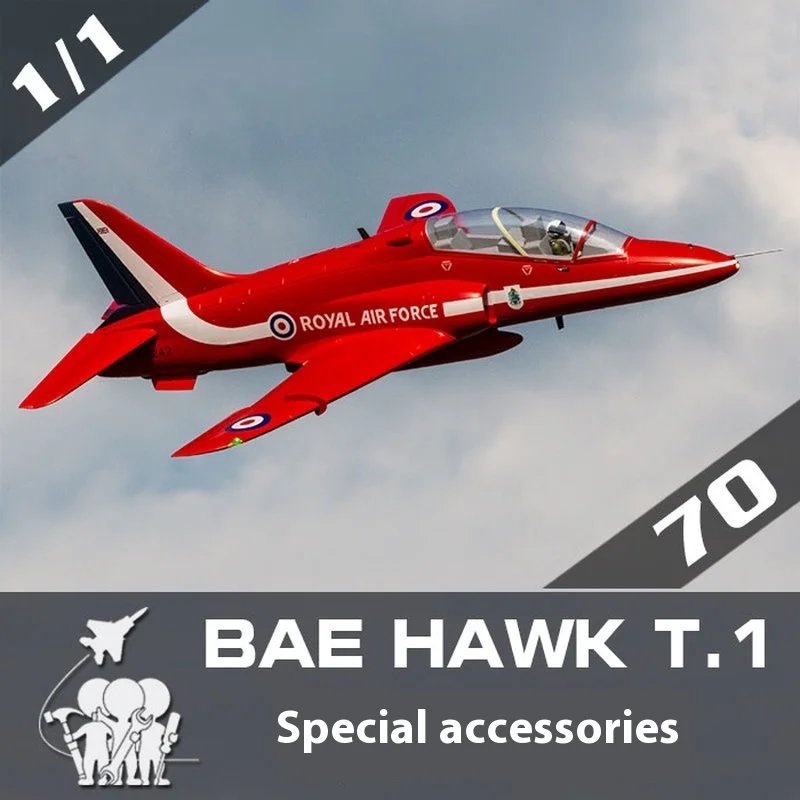 FreFuk70 mm Bae Hawk "Eagle Trainer Aircraft", Corps, Ailes principales, Queue plate, Queue verticale, Cockpit, Train d'atterrissage, Accessoires