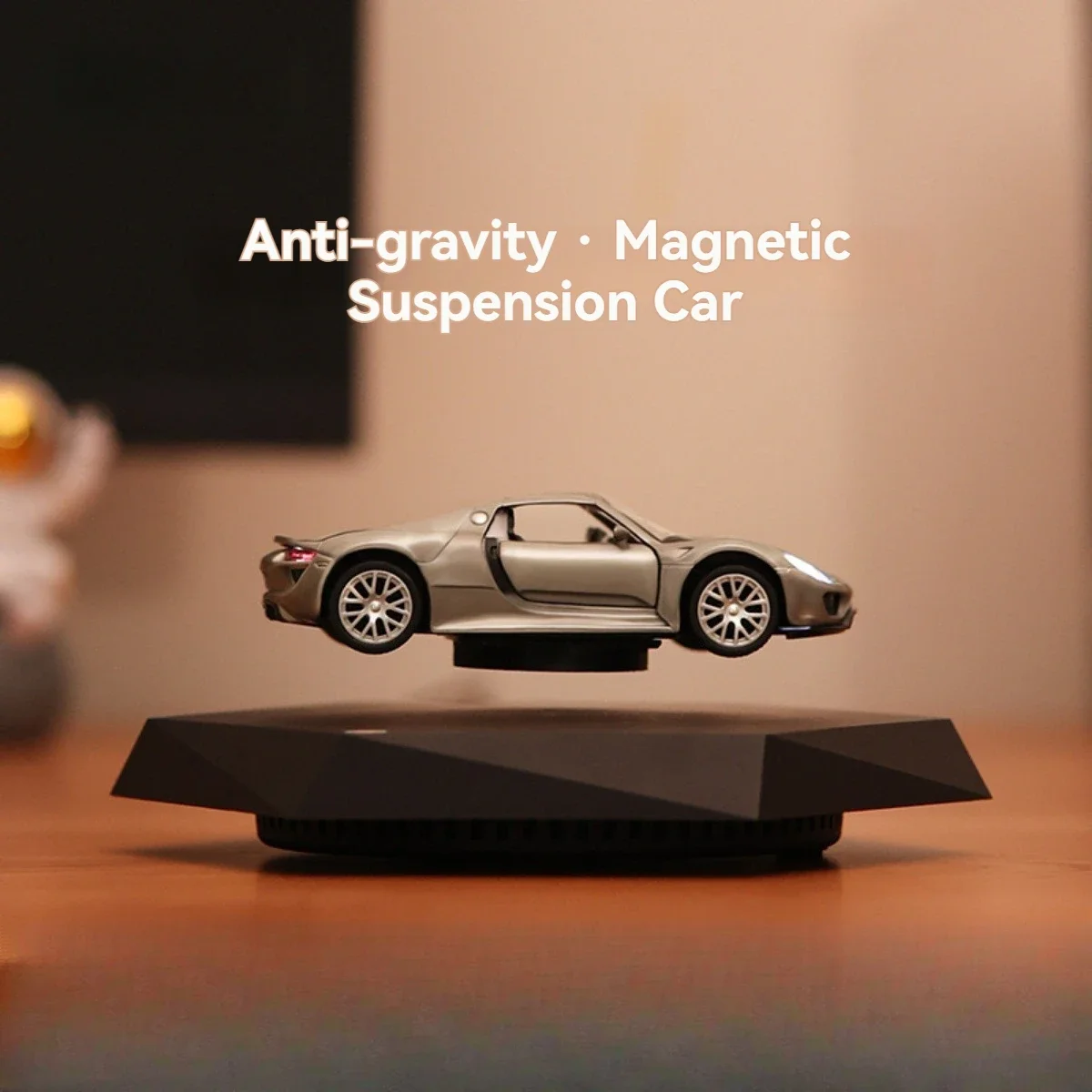 Magnetic Levitating Car Ornament, Creative Auto Spinning Model, Perfect Gift for Car Enthusiasts Kids and Men Modern Home Décor