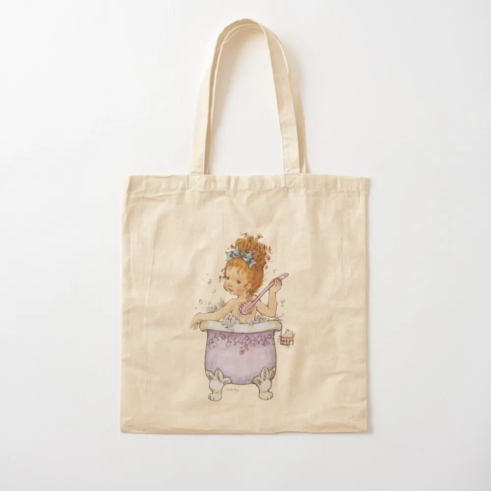 

Sarah Kay - Bath Time Tote Bag large size bags eco pack Canvas Tote Bag