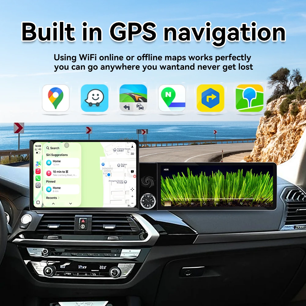 Dual HD Screen 13.1 Inch& 12.3 Inch Android 15 For BMW X3/4 2017-2018 EVO Wireless CarPlay Android Auto Player Head Unit