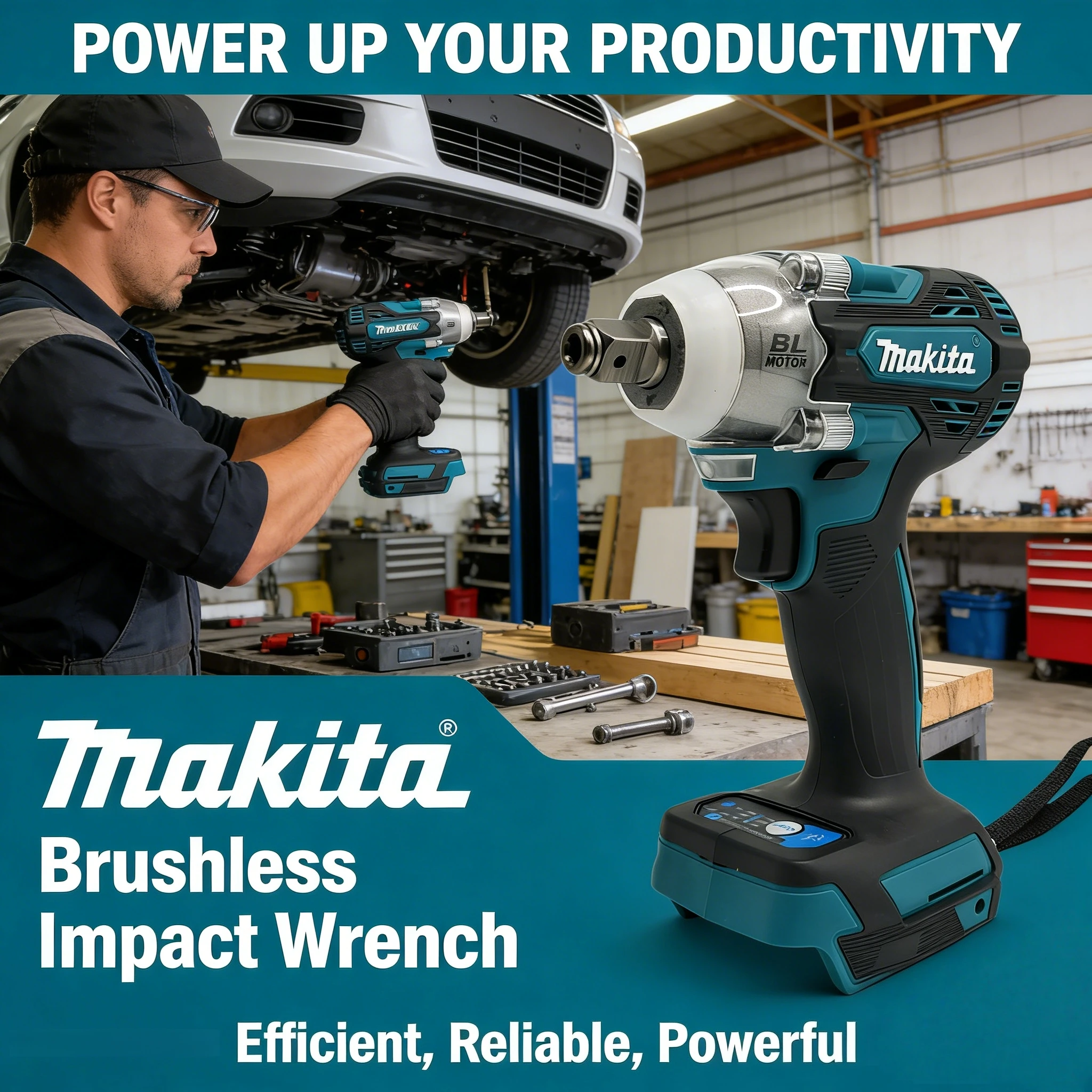 Power Tools Makita Set - Makita DTW300 18V – Ensemble d'outils