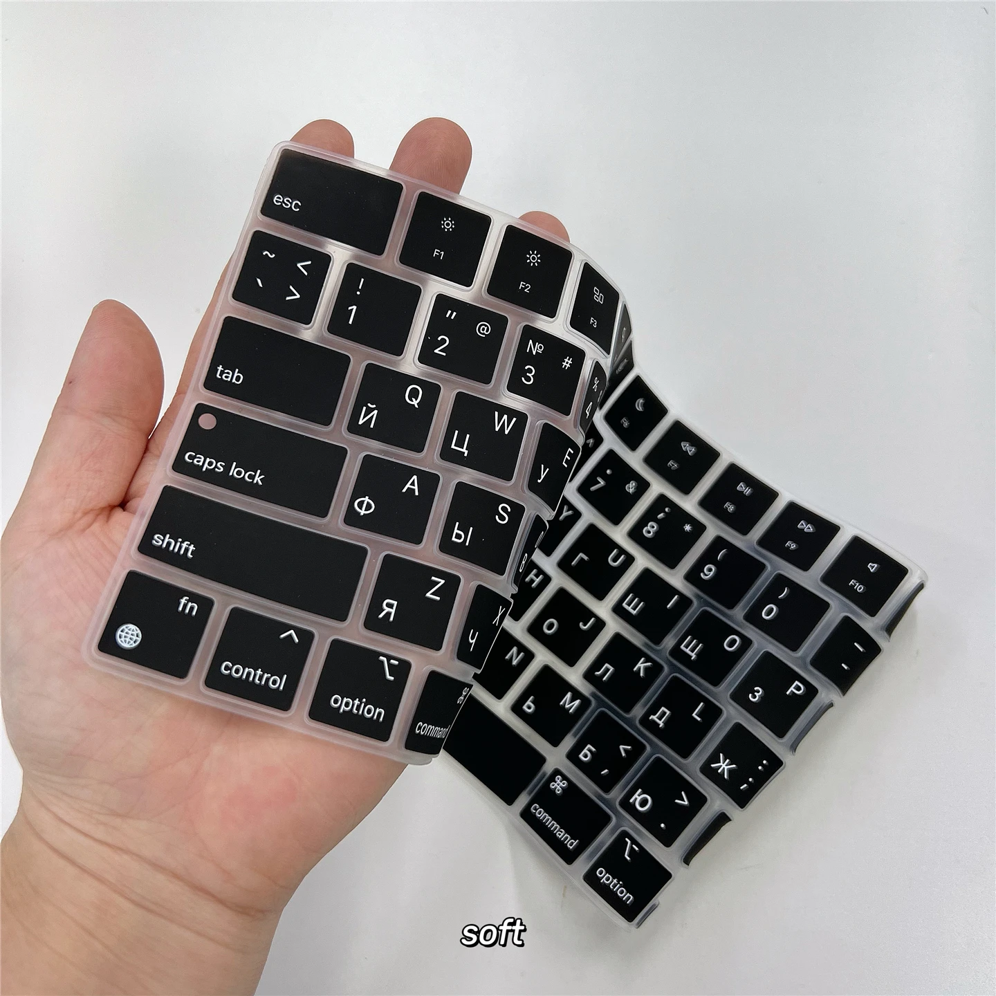 Russian Language Keyboard Skin for Macbook Air/Pro16 Inch M1/M2/M3/M4 A2442/A3241/A3113 US Key Silicone Keyboard Protector Cover