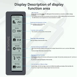 SHuoLe M. 2 NVME/NGFF Dual Protocol SSD Enclosure with Display Screen Intelligent Digital Health Detection Type-C 3.2 10Gbps