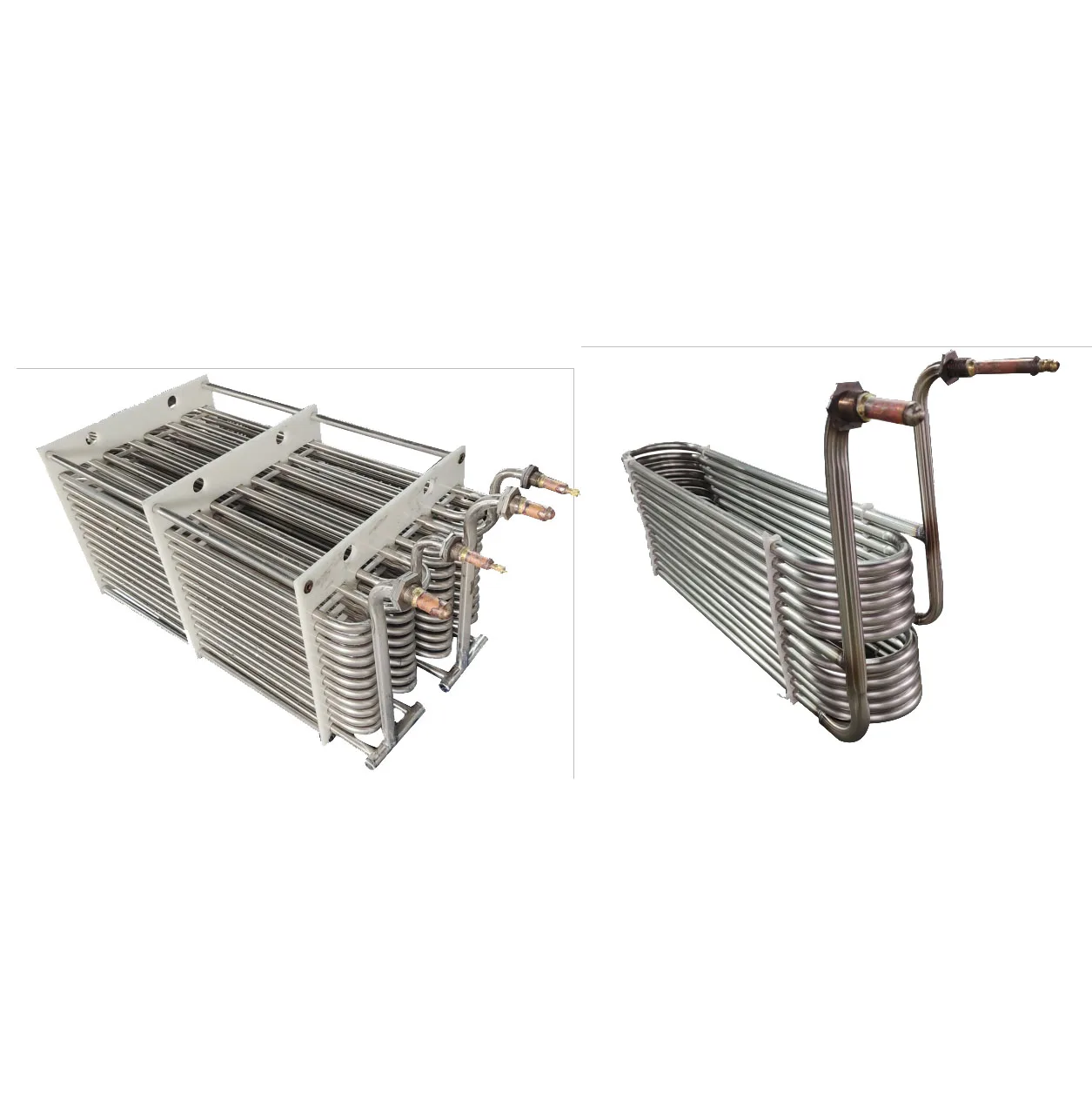 Permutador de calor industrial personalizado, condensador refrigerando Titanium do Seawater Bundfor do tubo marinho, unidade do condicionamento de ar