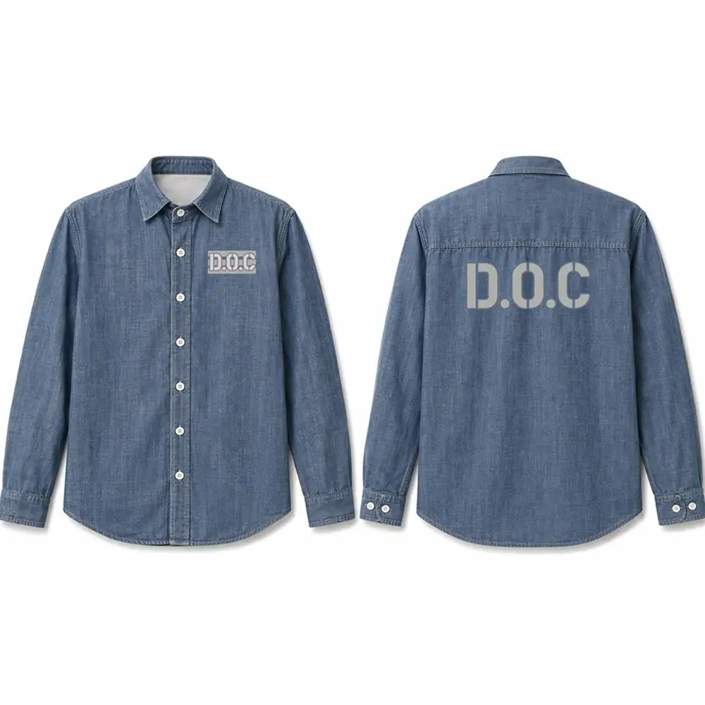 Fun Prisoner Themed Print Shirt Long-sleeved Collared Button-down Casual Cosplay Shirts Lightweight Breathable Men's Cotton Top