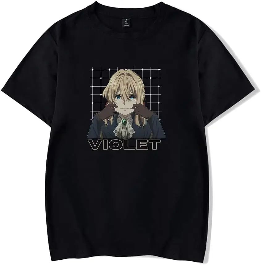 New Anime Violet Evergarden T-Shirt Merch Casual Short Sleeved T Shirt Unisex Tee New Fashion Top Tees