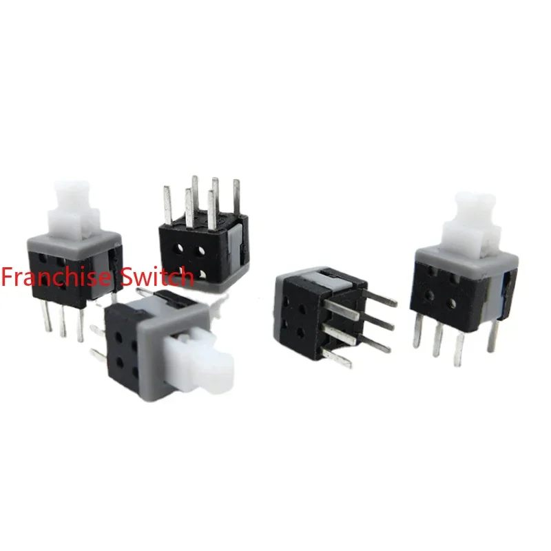 10PCS HIGH QUALITY KEY SWITCH PUSHBUTTON  5.8*5.8MM WITH LOCK AND WITHOUT  SELF-ING