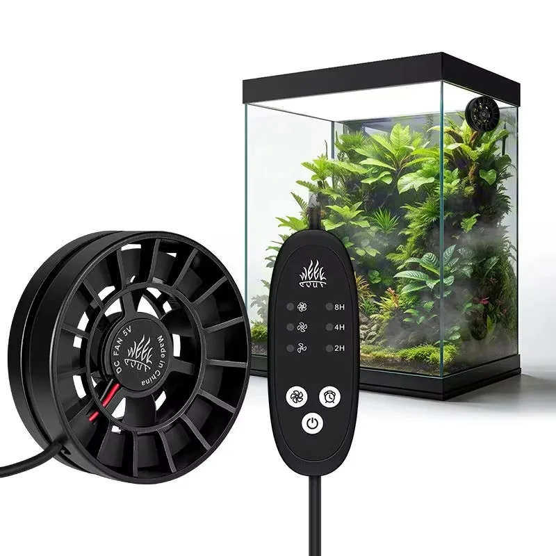 

Adjustable Reptile Accessories Cooling Circulation Fan Ventilation Fan for Reptile Terrarium Greenhouse