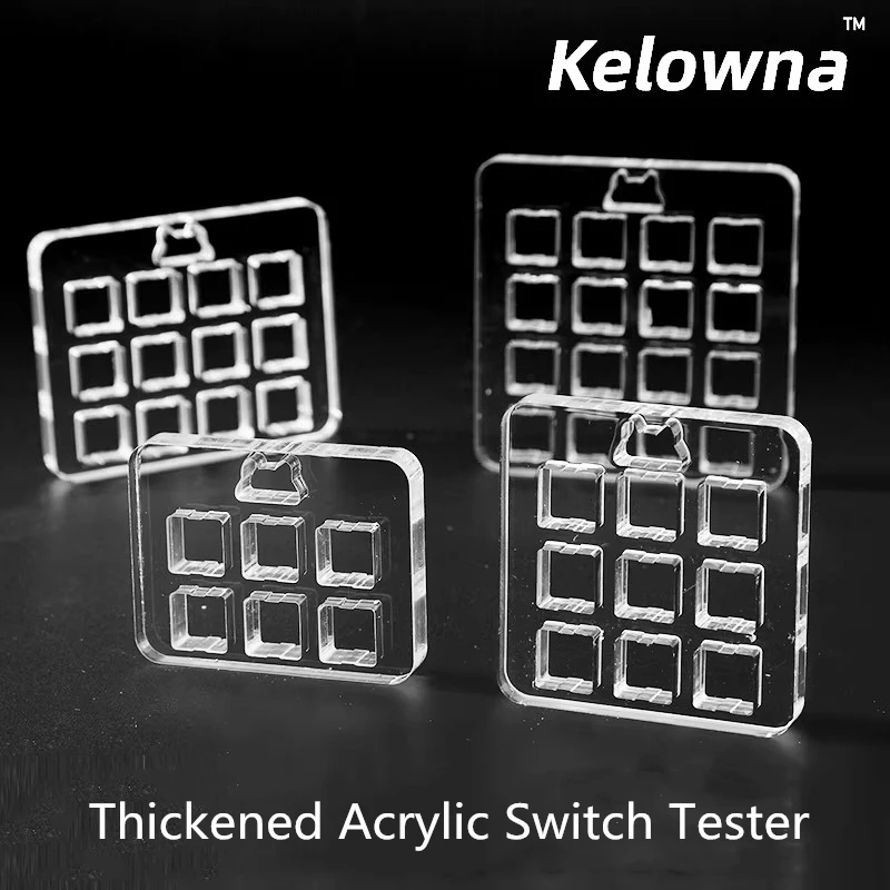Acrylic Mechanical Keyboard Switch Tester For Cherry Kailh Outemu Switches 2*3 3*3 4*3 4*4 Thickness Is 9.5mm