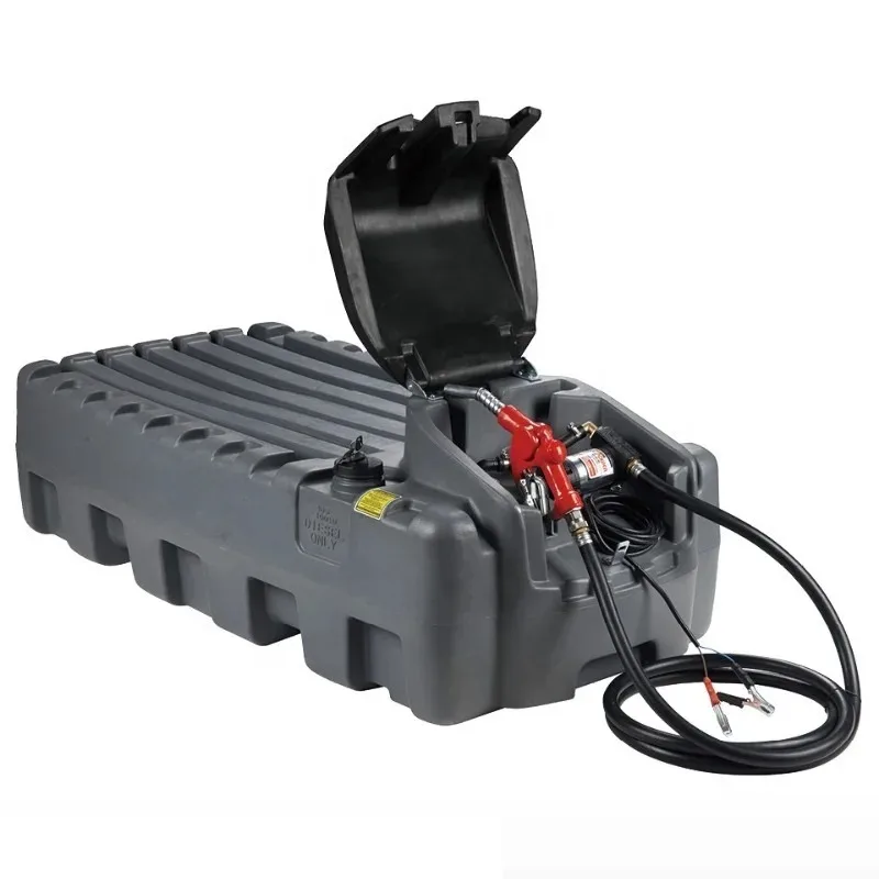 

Portable Fuel tank 400L Plastic tank with 40L/min Electric Pump Poly Storage tank