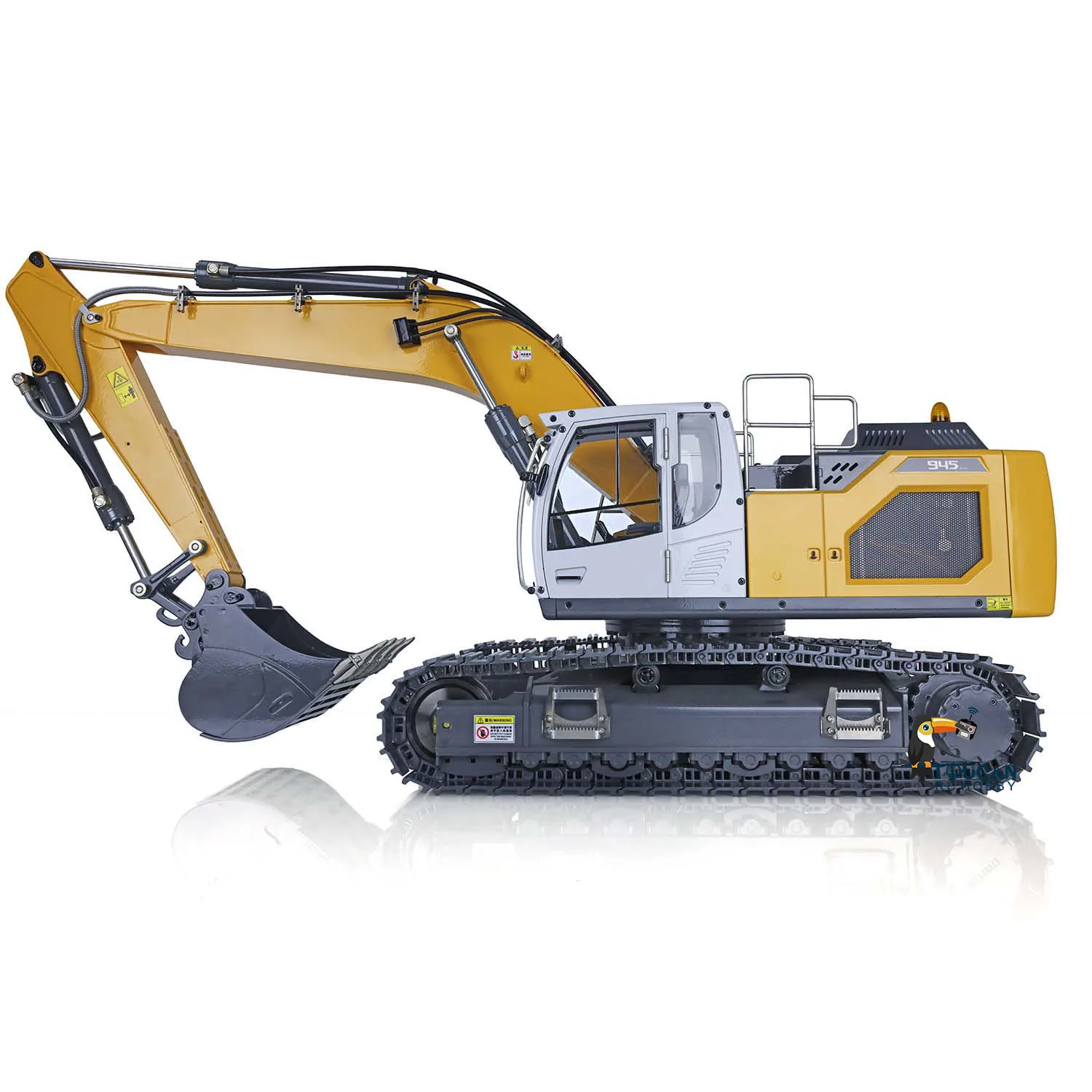 XDRC 1/14 Hydraulic RC 945 Excavator RTR Remote Control Construction Trucks Rotating Light Finished Electric Model THZH1437