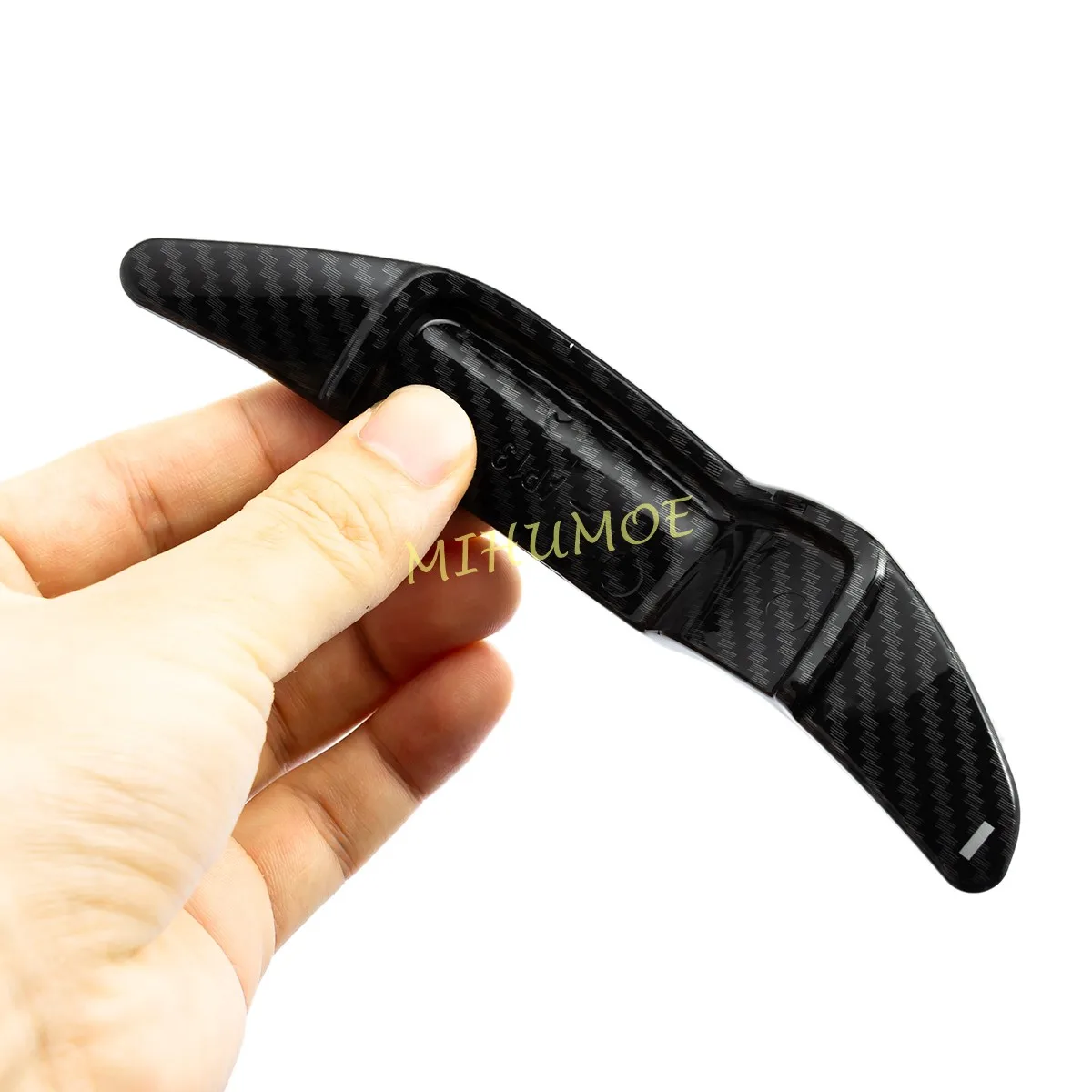 ألياف الكربون نظرة عجلة القيادة مجداف التحول تمديد لميني كوبر S SD JCW كونتريمان كلوبمان رودستر بيسمان R56 R57 R58 #4