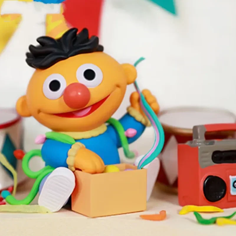 POP MART Sesame Street Party Series Kawaii Anime Blind Box Figurines - Surprise Mystère Cadeau de collection pour les filles