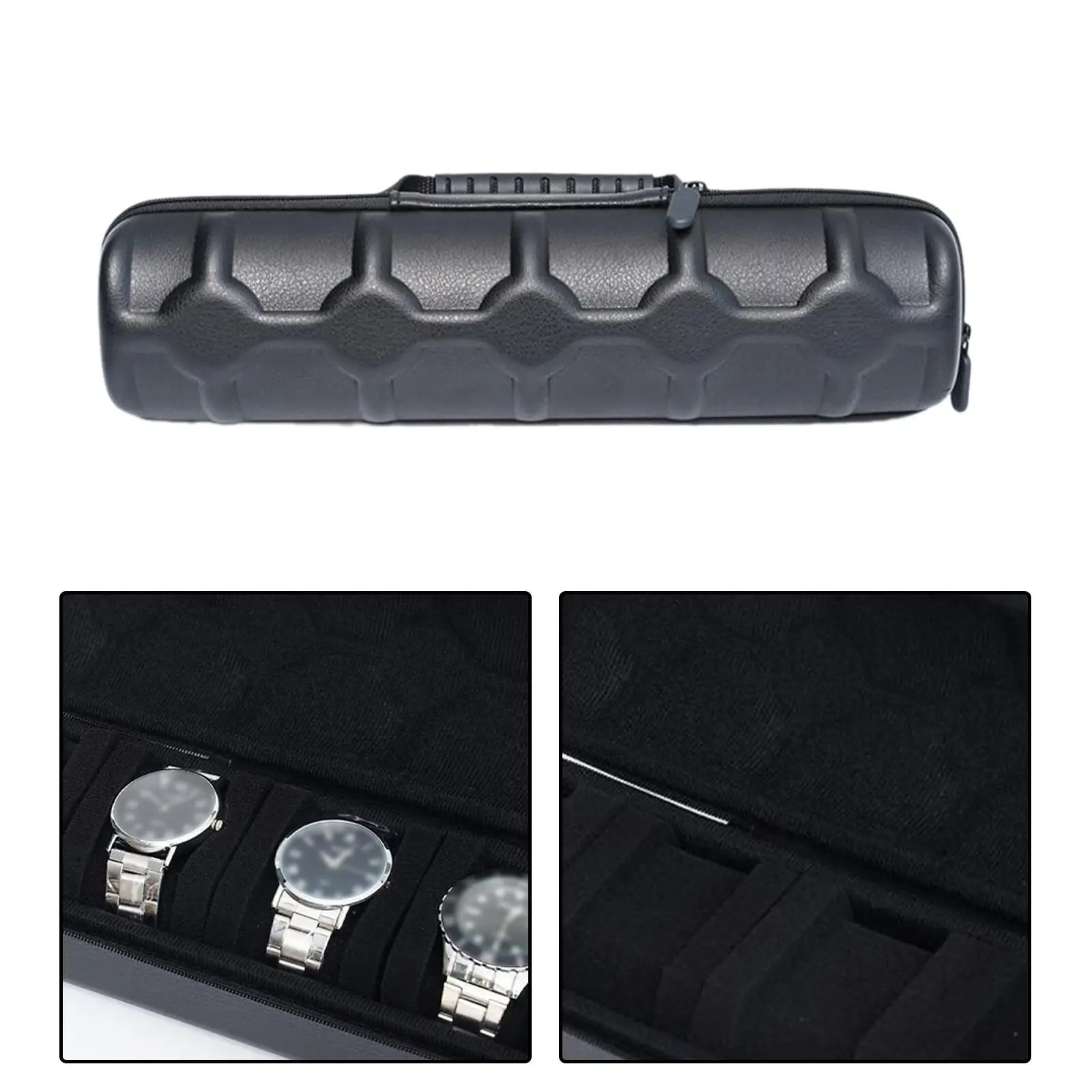 Watch Storage Box Portable Watch Display Storage Wristwatch Box PU Watch Box Organizer for Men Women Smartwatch Home Decoration image 2