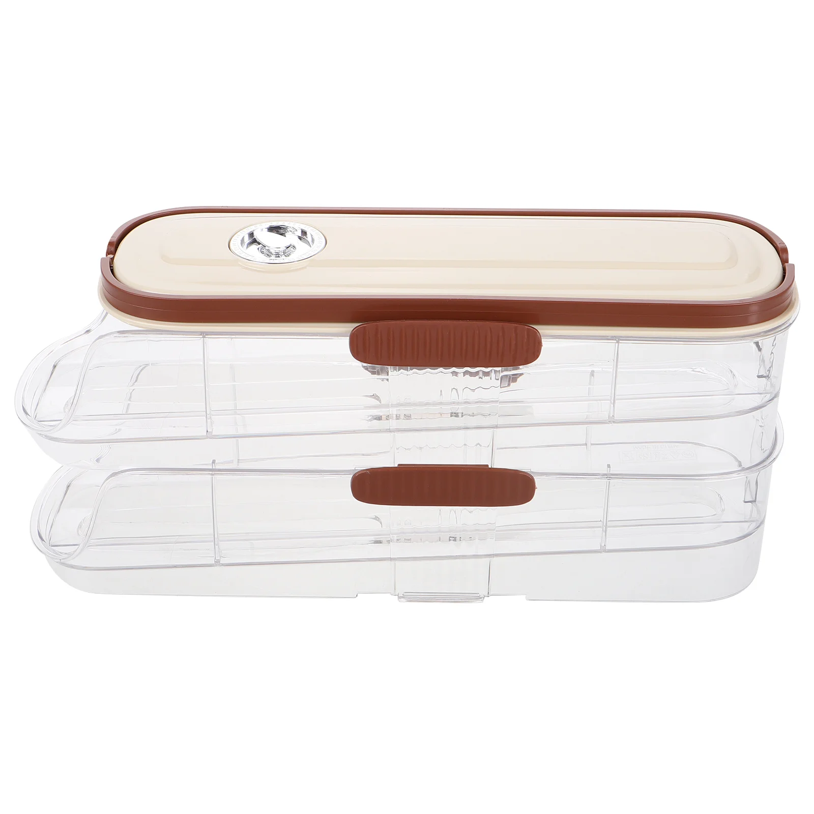 

Egg Carton Eggs Keeper for Refrigerator Automatic Plastic Counter Holder Fridge