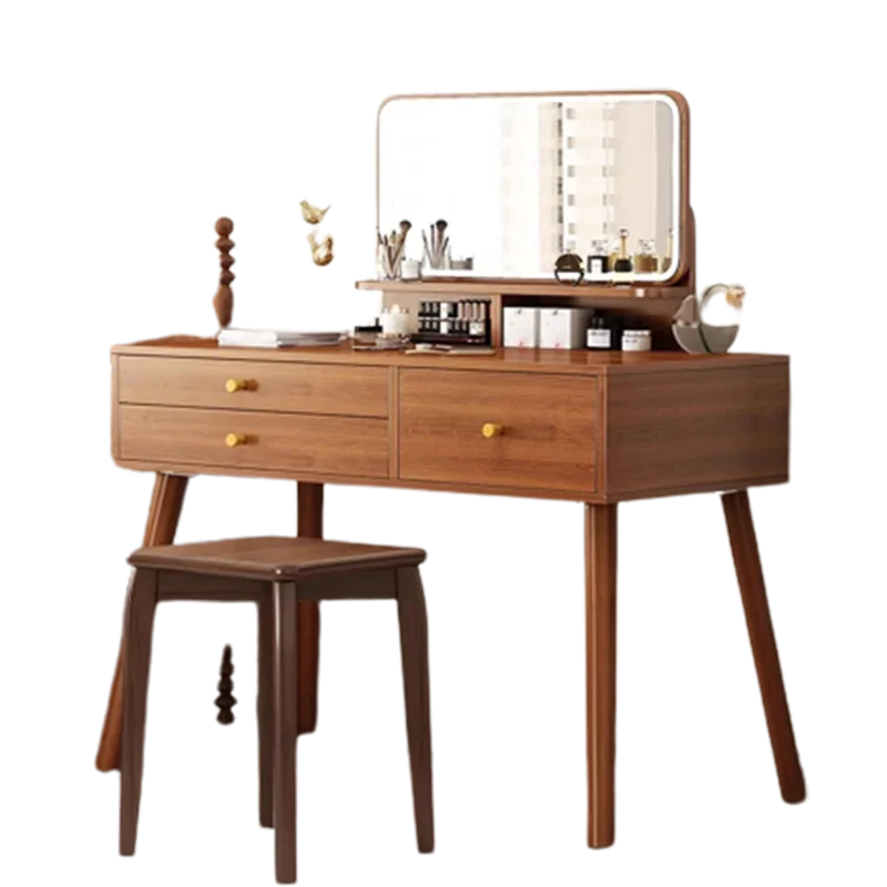 Girl Storage Dresser Eithe Vintage Narrow Hotel Waterprrof Mobile Dressing Table Wood Luxury Tocador Maquillaje Room Furniture