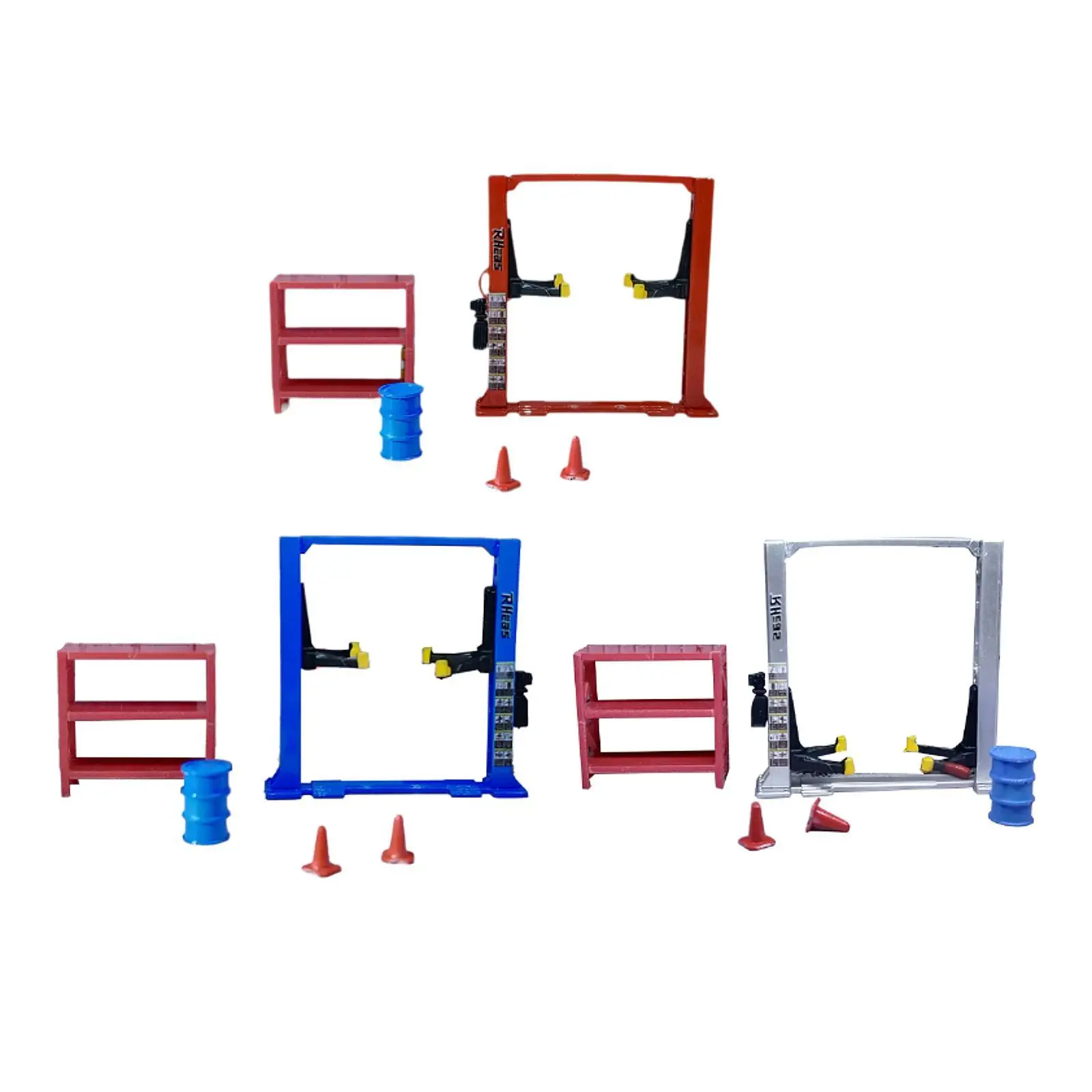 

1/64 Diorama Car Garage Container Repair Frame Simulation Model Workshop