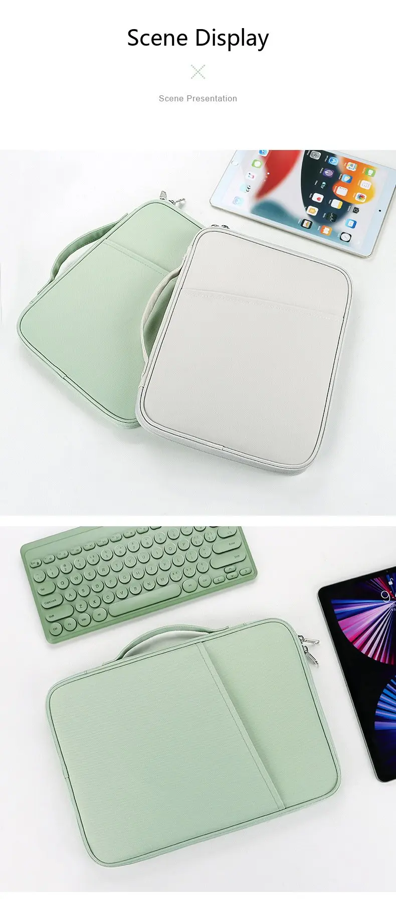Tablet-Schutzhülle 10,8-13 Zoll Tragbare Tasche für iPad Tablet mit Weichem Futter – Detail 15