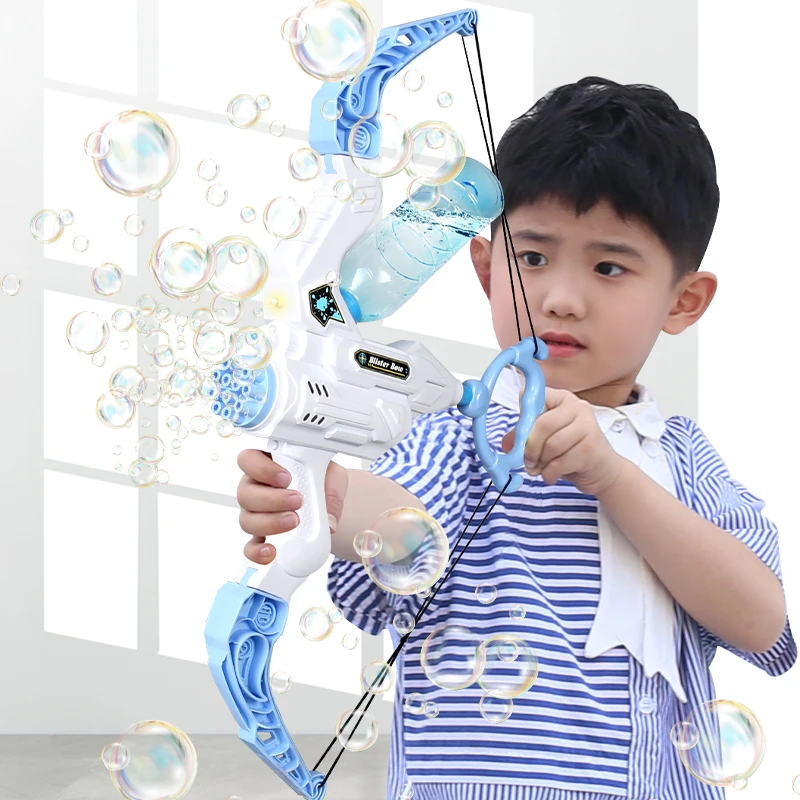 

Summer Soap Bubble Machine Bow And Arrow Two In One Bubble Water Gun Automatic Bubble Machine Outdoor Toys Children's Day Gift