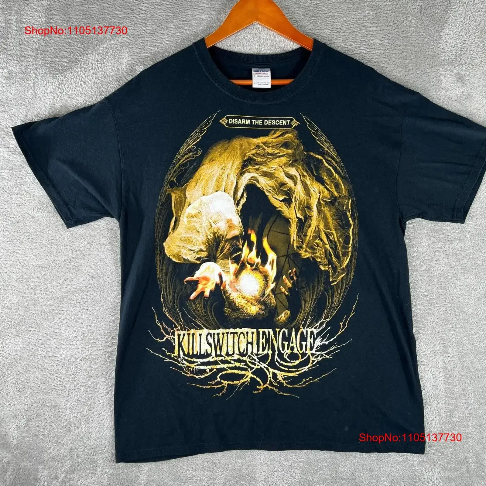 Killswitch Engage Tour T Shirt Mens Large Disarm the Descent 2013 Band Y2K vintage Washed Stretched Breathable graphic