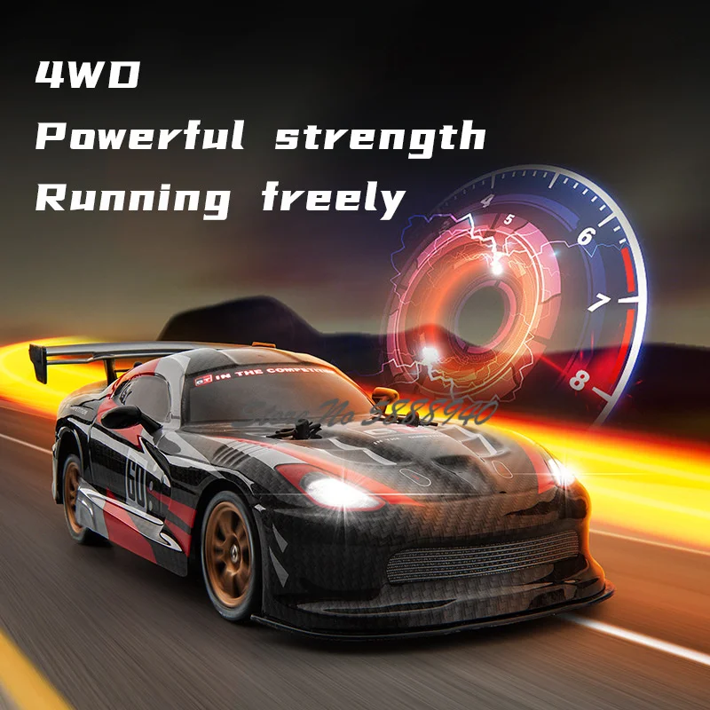 Championships High Speed 25KM/H Racing Drift RC Car Kids Toy 4WD 360 ° rotate LED Light Dual Set Tire Sport Remote Control Car