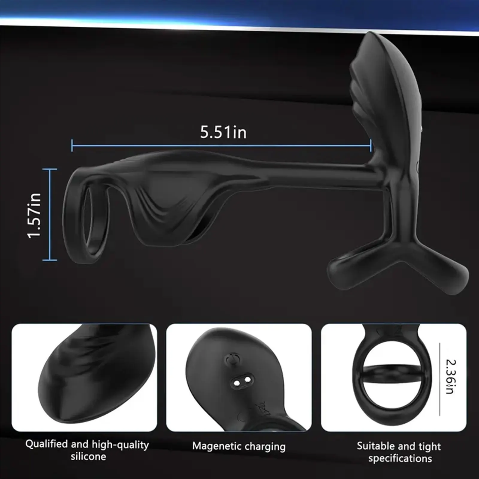 APP التحكم تهتز بعقب المكونات خاتم الديك للرجال جهاز تدليك للبروستاتا المبتدئين الشرج هزاز المكونات الشرج لعبة الجنس مثلي الجنس للرجال #4