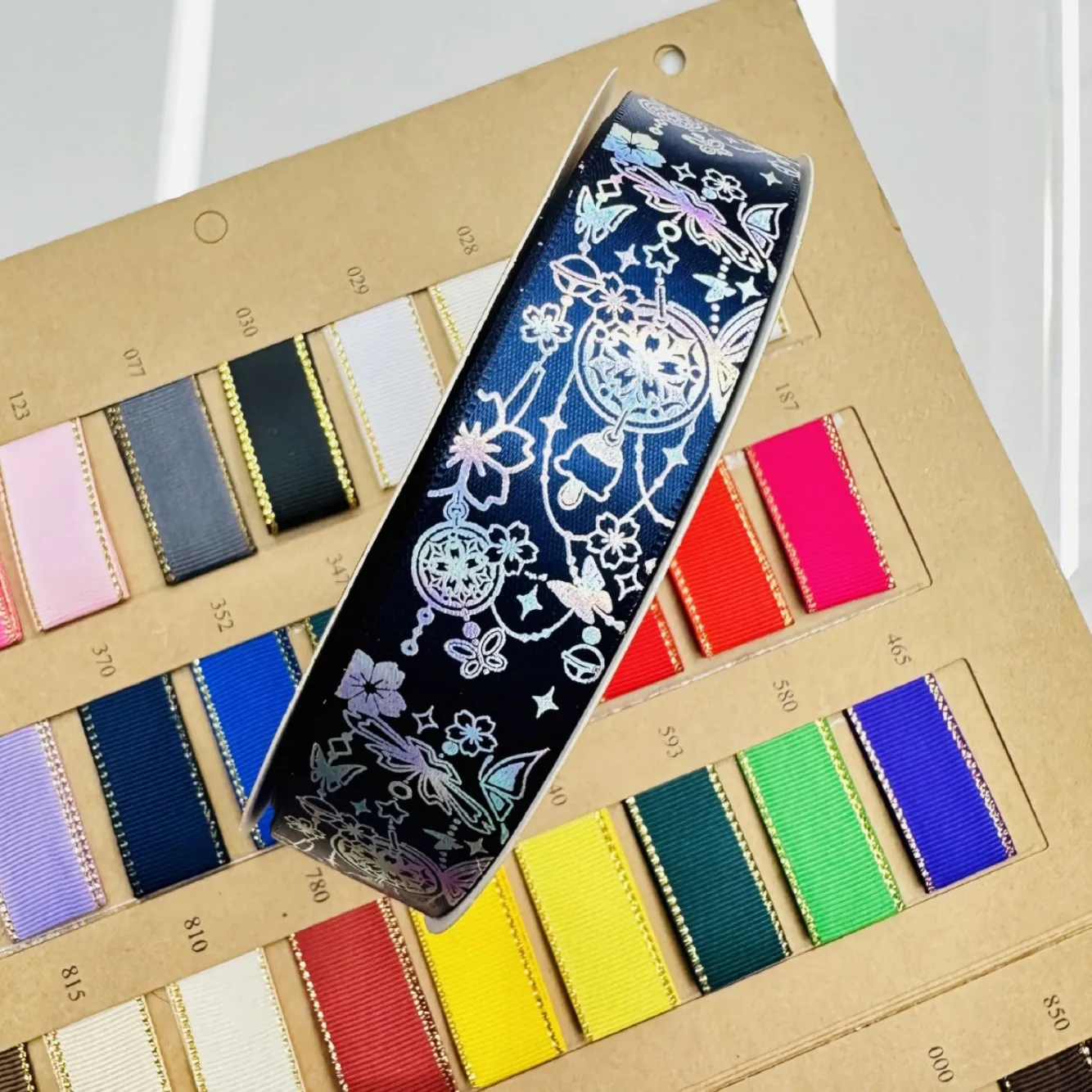 50Yards 25mm Badge Base Maken Singels Hoge Kwaliteit Nylon Laser Zilverachtige DIY Ambachten Naaien Singels Lint voor Gift Bag pakket