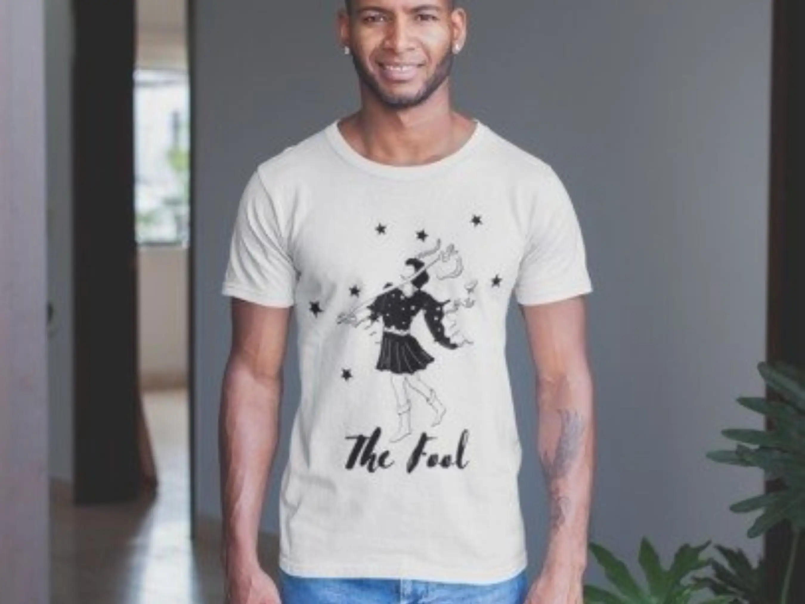 The Fool T Shirt Tarot Card Rider Waite Deck Occult Grunge Witchy Goth