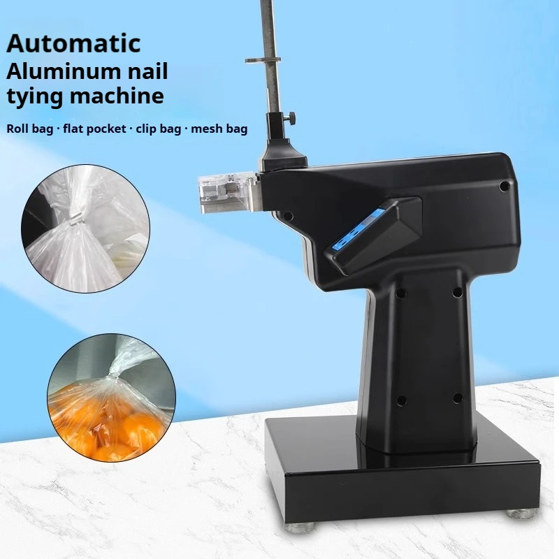 Máquina automática de selagem de unhas de alumínio, selador elétrico de saco de supermercado para embalagens de alimentos 220V