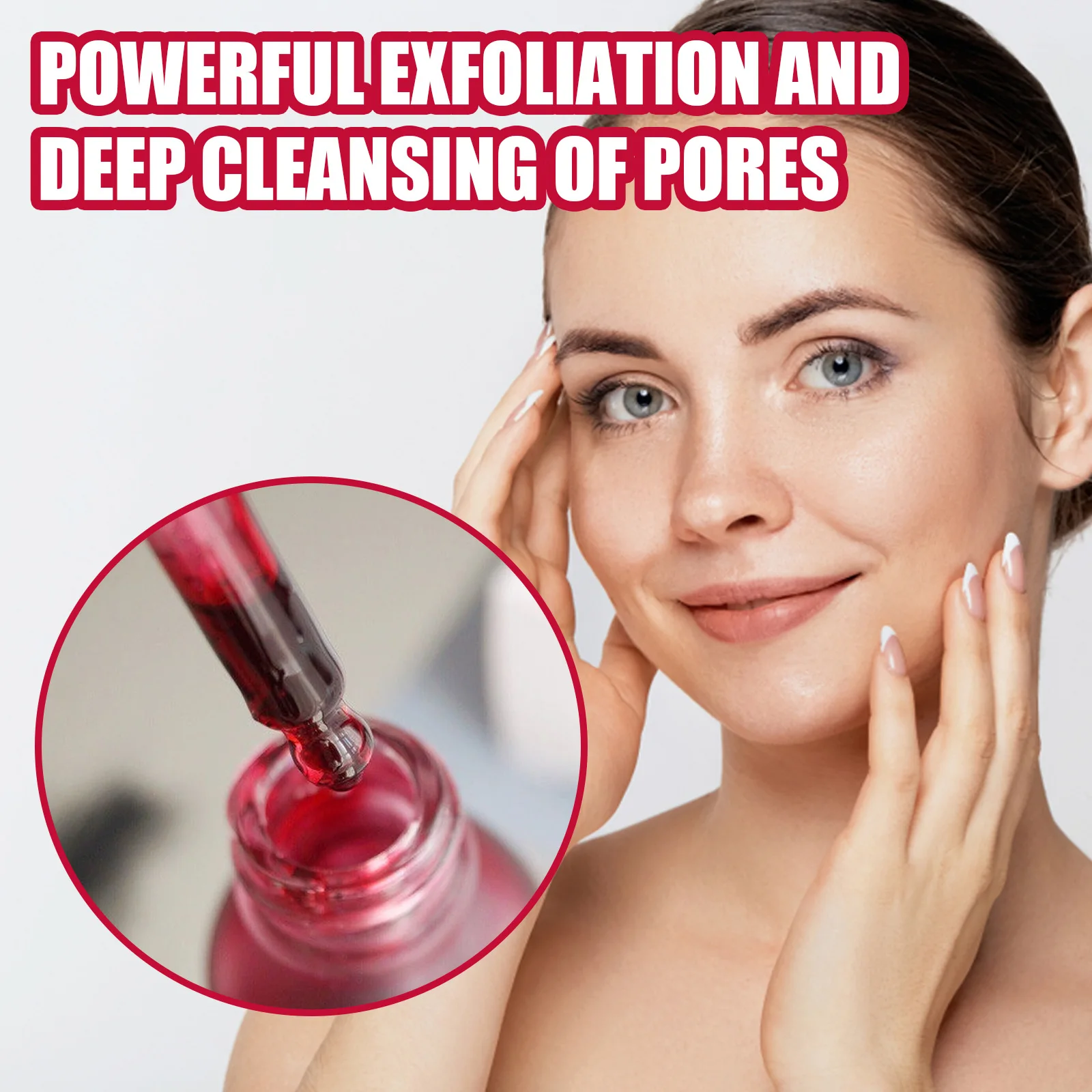 30ml Pore Shrinking Serum Salicylic Fruit Acid Essence Smooth Pores Anti  Bghten Whitening Moisturizing Skin Care Product