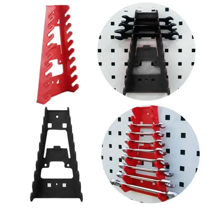 

Wrench Spanner Sorter Holder Wall Mounted Tray Rack Storage Organizer Household Tool Organizer Rail Bracket Wrench Organizer