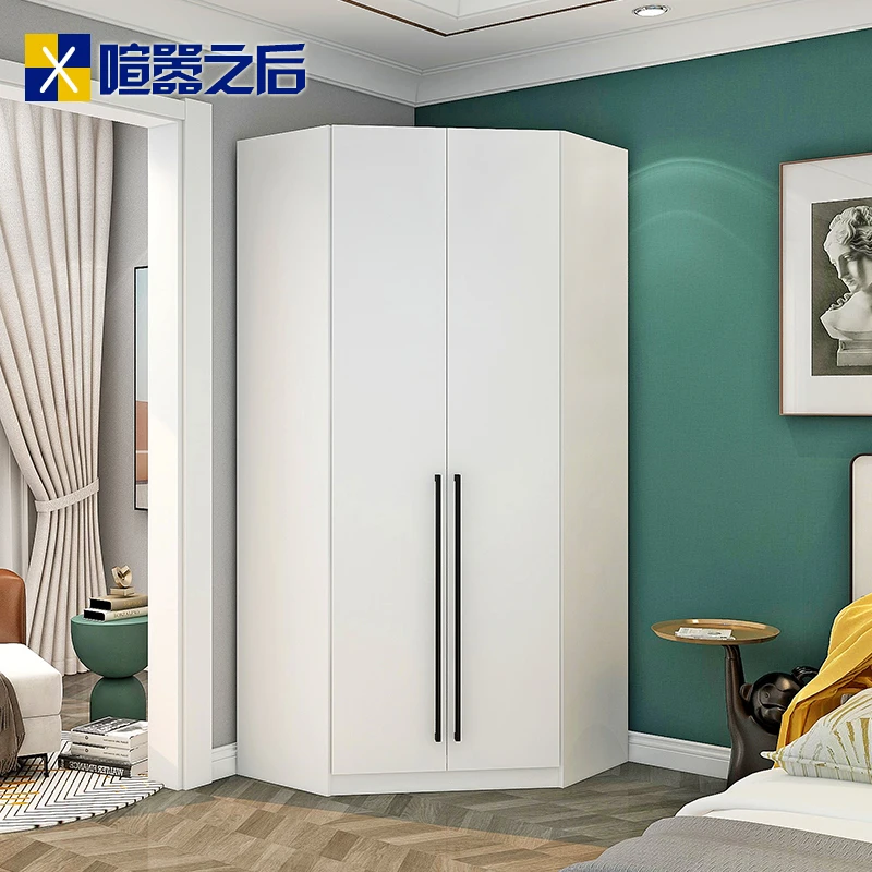 Triangle Corner Cabinet Multifunction Corner Locker Wardrobe Can Be Customized 8a3