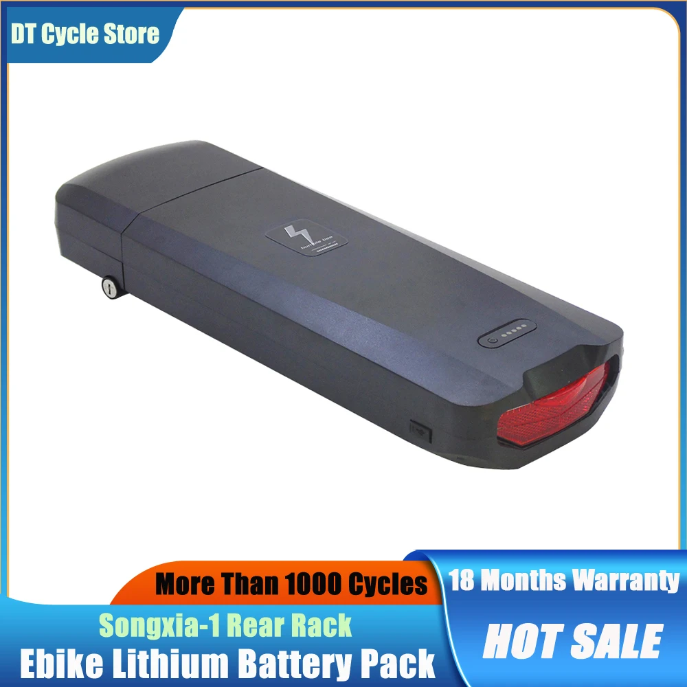 Ebike Backup Lithium-ion Battery with Charger, Mountain Bike, 48V, 52V, 20Ah, 25Ah, 30Ah, 1000W, 7 GO, EB2