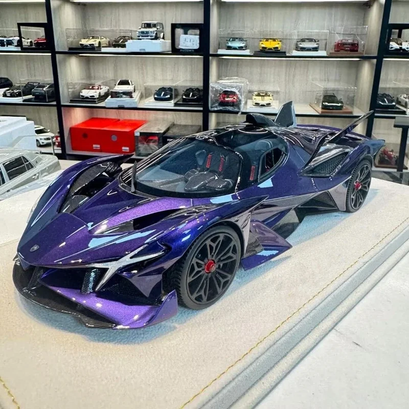 

1:18 Apollo Project EVO Alloy Sports Car Model Diecast Metal Concept Racing Vehicle Car Model Sound and Light Childrens Toy Gift