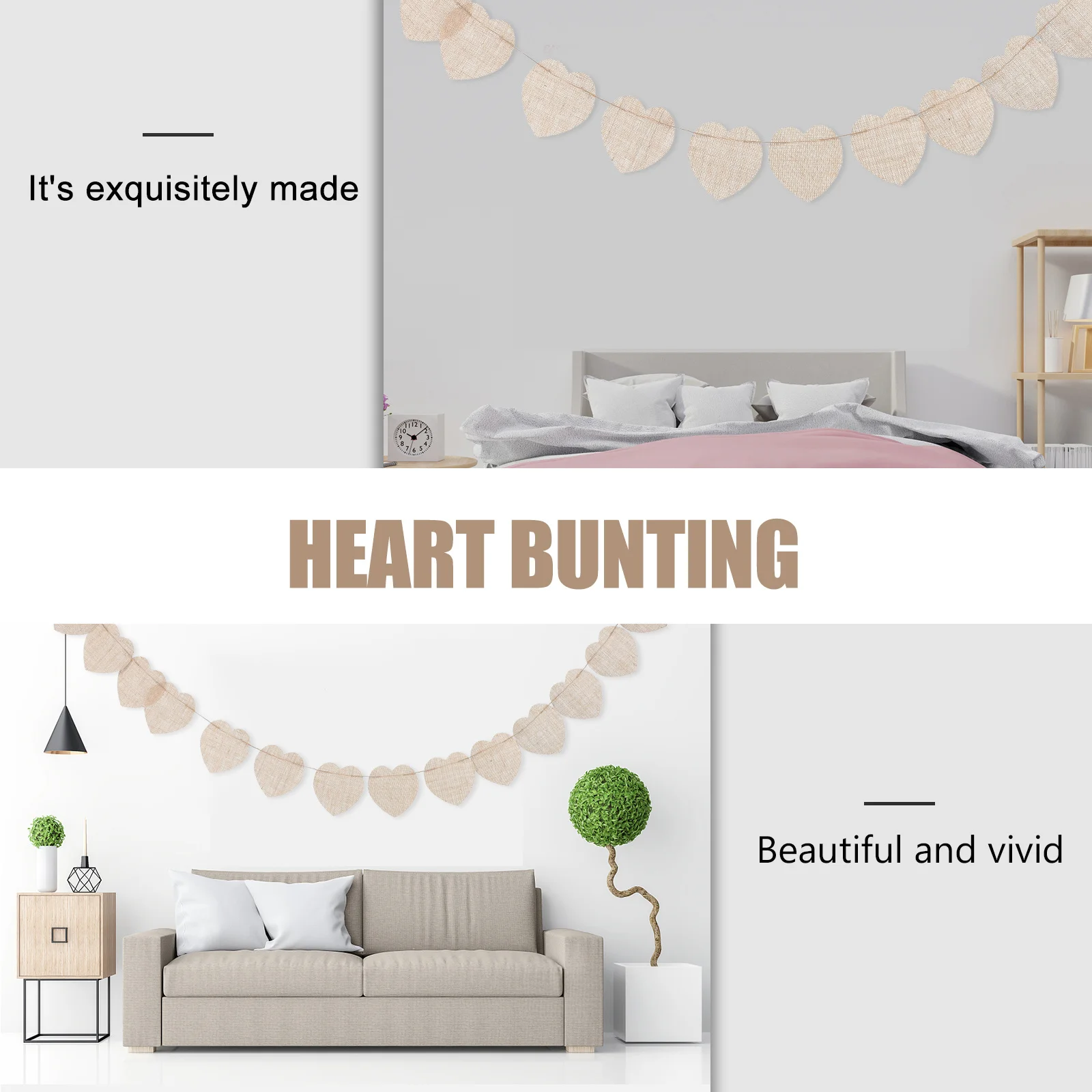 

Burlap Bunting Diy Blank Garland For Diy Banner Wedding Baby Shower Christmas Party Decor Outdoor Indoor Use