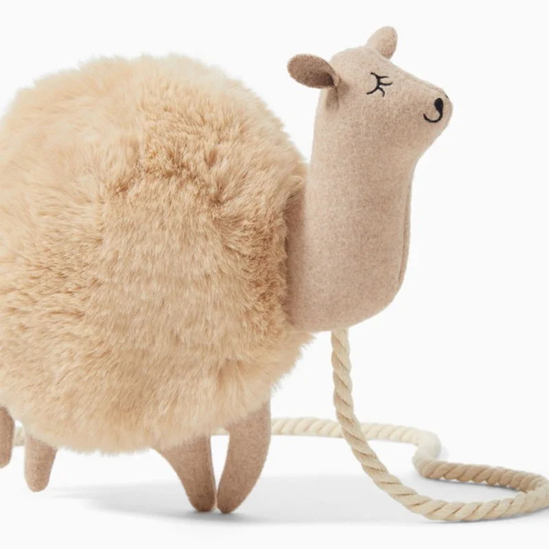 Cute Alpaca Bags Plush Animal Type Quality Shoulder Messenger Crossbody Handbags For Women Casual Classic Style Luxury Exquisite