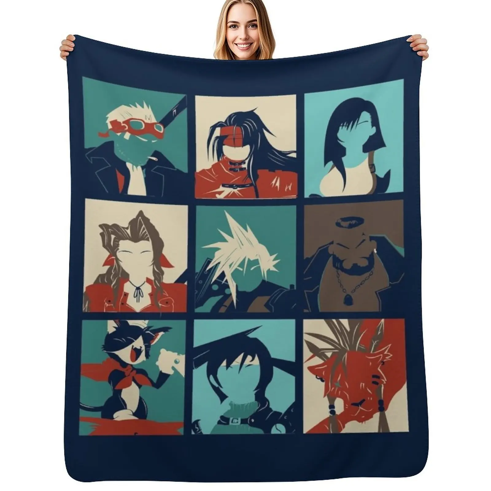 Final Pop Throw Blanket Warm Accent Blanket for Living Room Decoration