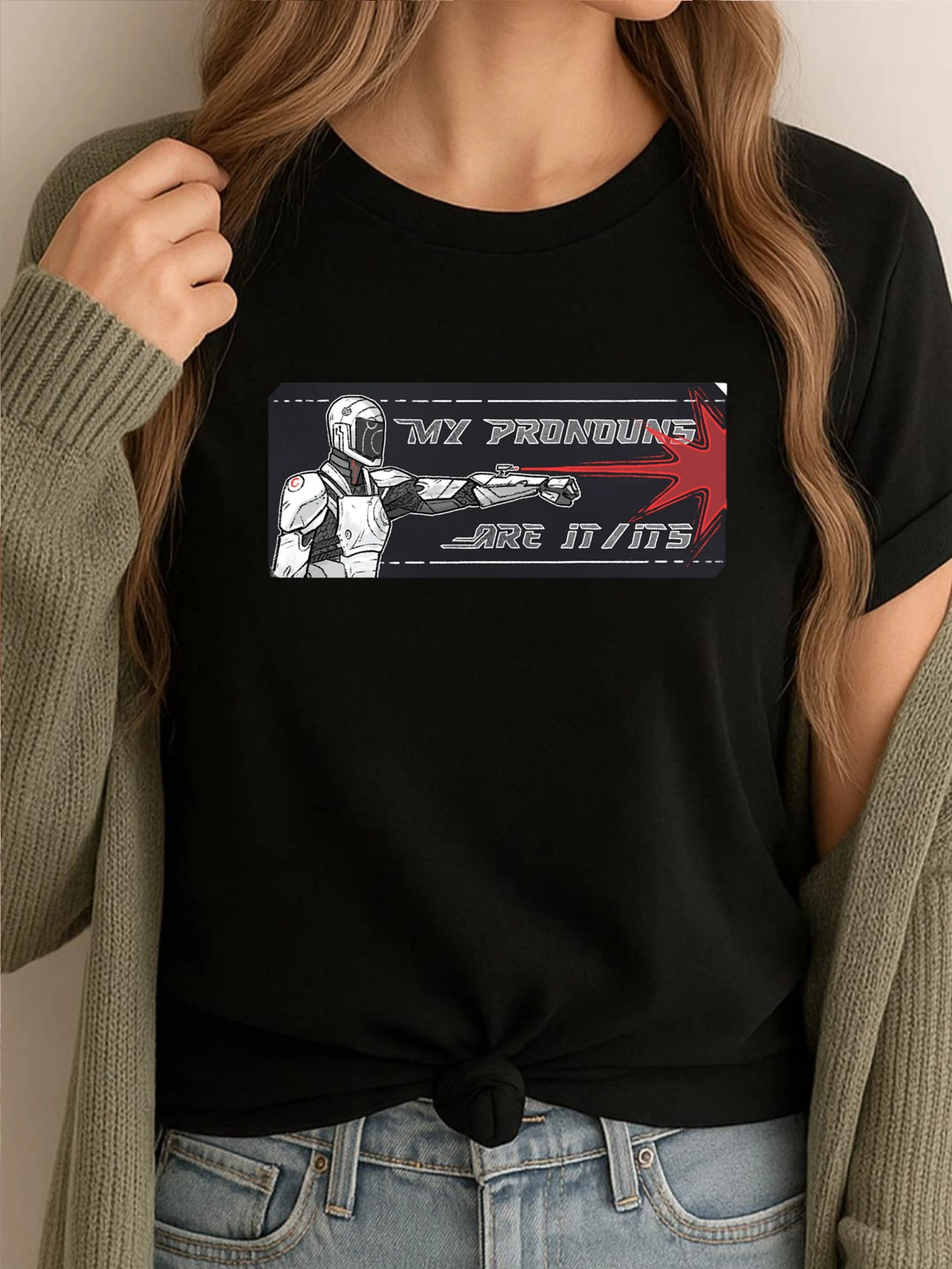 

My Pronouns Are It Its Funny Shirt Women Streetwear Graphic Tees Oversized Trendy Printed Clothes Group