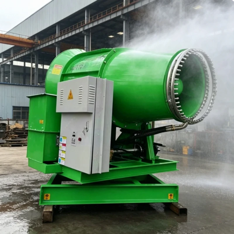 Fog Cannon Sprayer 31M Coverage Dust Control Machine For Orchard Crop Spraying Road Demolition Mist Blower