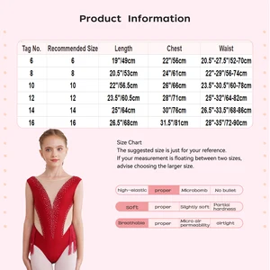 Kinder Girls Gymnastik Badeanzug für Ballettlichter Lyric Dance Künstlerische Skating Mesh Mesh Bodysuit Tanzkleidung 8 Hauptverkaufsfakten - №4
