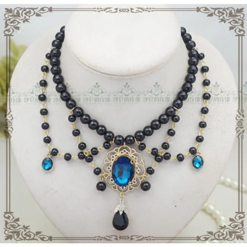 Original Necklace Flower Jewelry Versailles Lolita Gorgeous Pearl Necklace