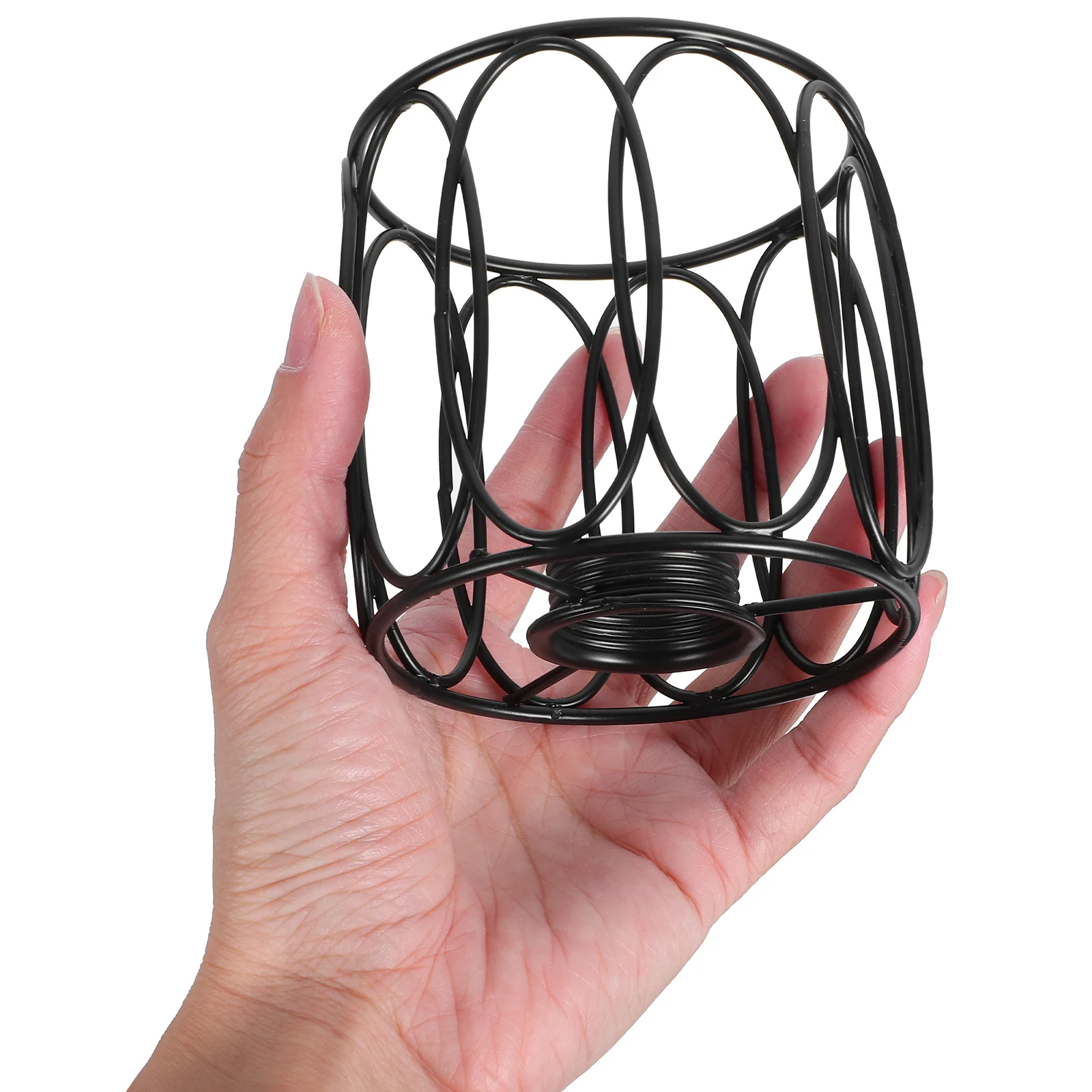 

Mini Iron Birdcage Pendant Lamp Wrought Cover Hanging Light Fixture Vintage Cage Accessories Soft Lighting