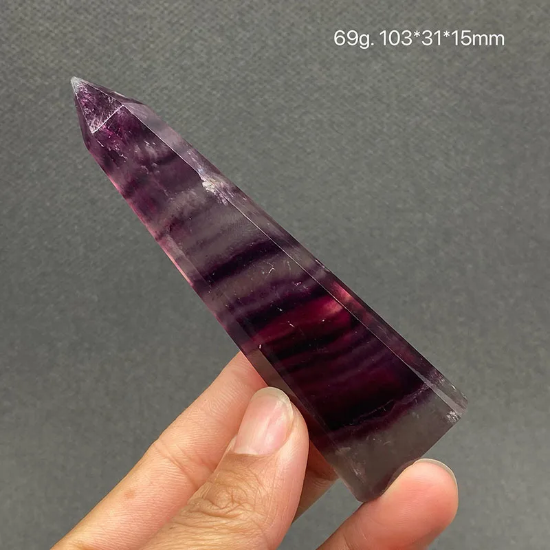 

Natural Purple fluorite columns Mineral Specimens Stones and Crystals Healing Crystal